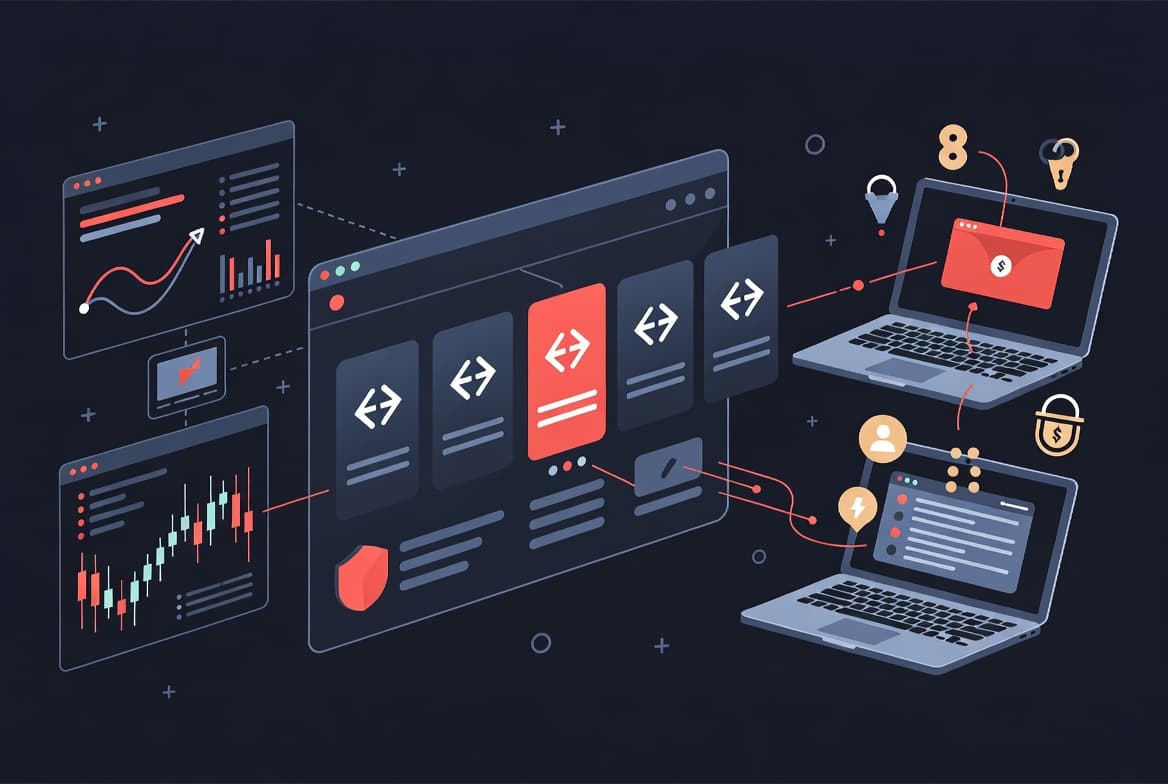 Illustration of five malicious ClawHub skills bypassing scanners and spreading macOS infostealers and agentic financial threats