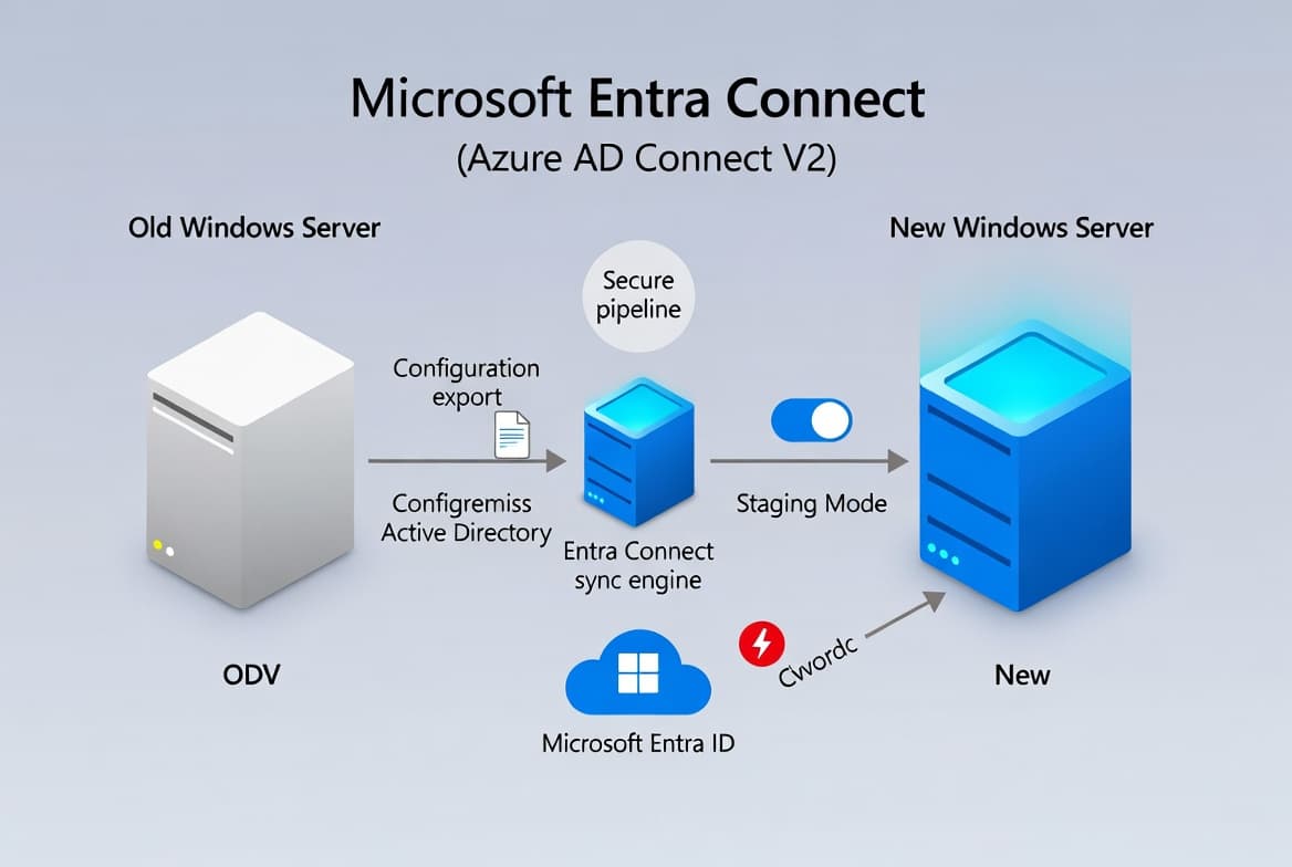 Microsoft Entra Connect Migration: Move to a New Server