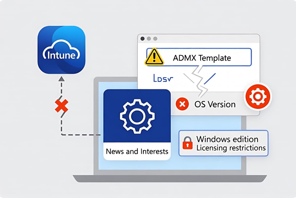 Fix Intune Error 65000: News and Interests Policy Fails
