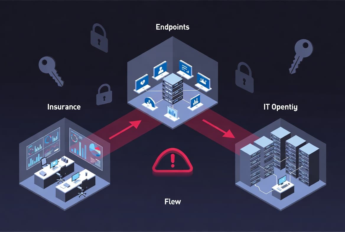 Illustration of a fileless backdoor attack used by KongTuke against insurance, education, and IT organizations