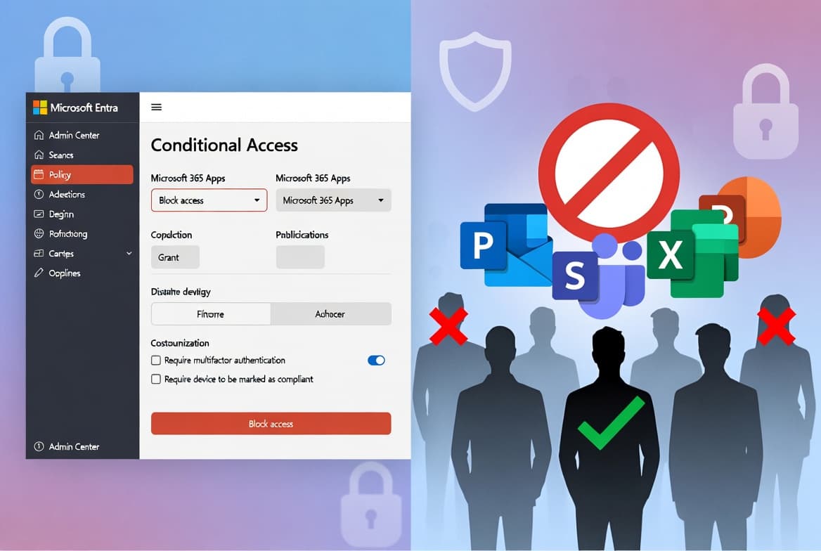 Block Microsoft 365 Apps with Conditional Access - Stepy by Step