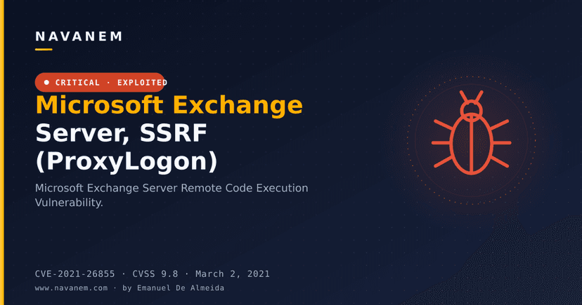Microsoft Exchange Server, SSRF (ProxyLogon)