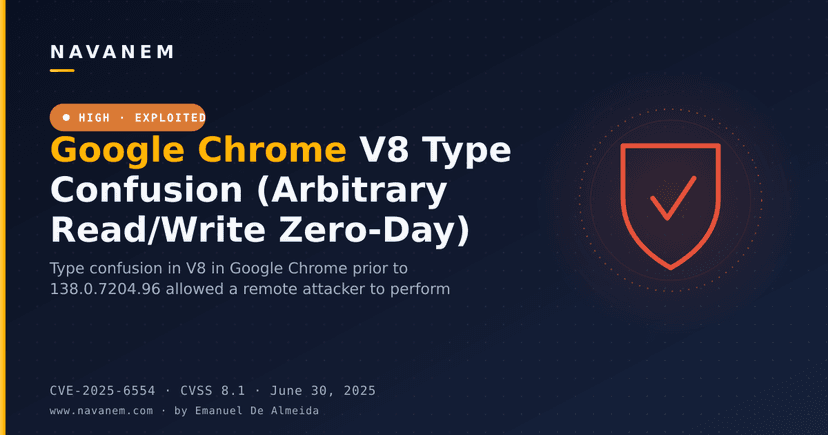 Google Chrome V8 Type Confusion (Arbitrary Read/Write Zero-Day)