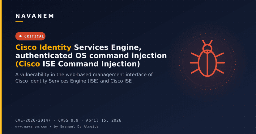 Cisco Identity Services Engine, authenticated OS command injection (Cisco ISE Command Injection)