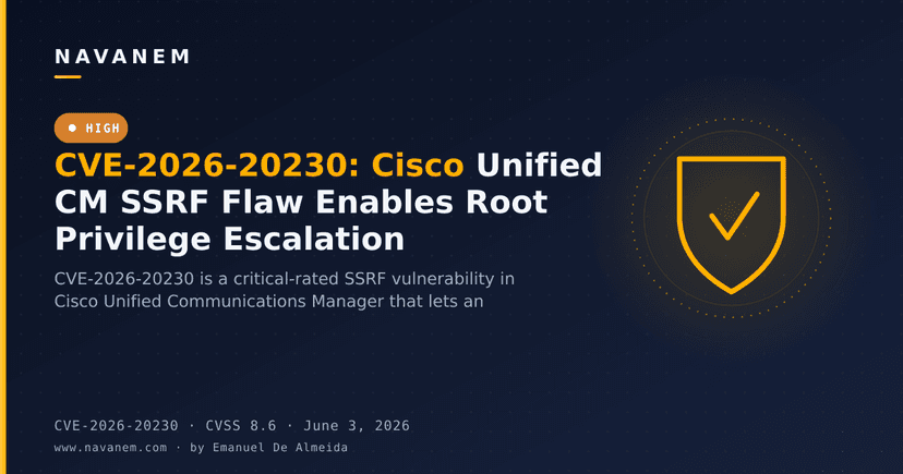 Cisco Unified CM SSRF Flaw Enables Root Privilege Escalation via WebDialer