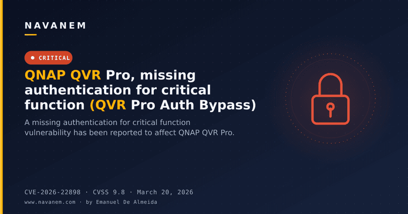 QNAP QVR Pro, missing authentication for critical function (QVR Pro Auth Bypass)