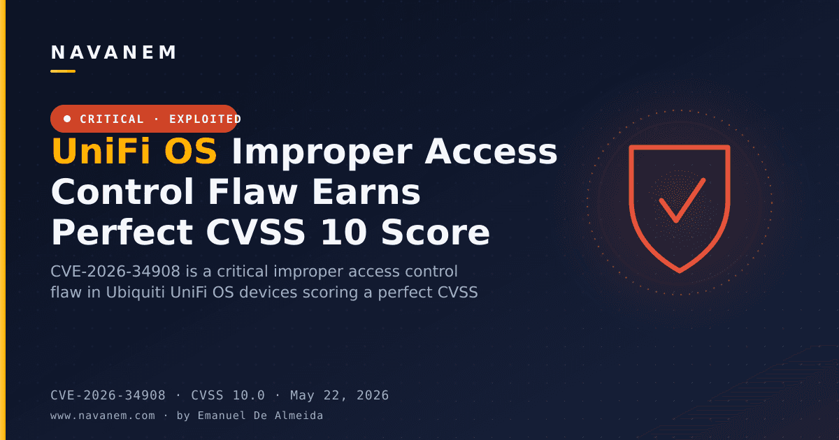 UniFi OS Improper Access Control Flaw Earns Perfect CVSS 10 Score