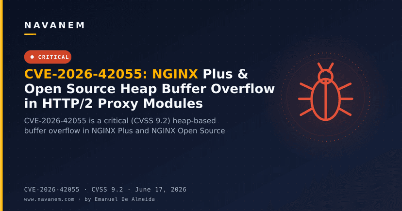 CVE-2026-42055: NGINX Plus & Open Source Heap Buffer Overflow in HTTP/2 Proxy Modules