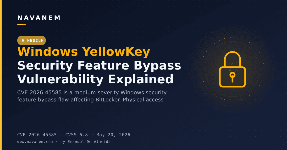 Windows YellowKey Security Feature Bypass Vulnerability Explained