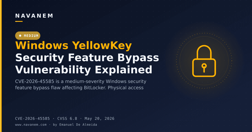 Windows YellowKey Security Feature Bypass Vulnerability Explained