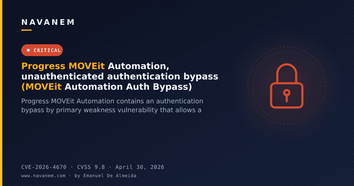 Progress MOVEit Automation, unauthenticated authentication bypass (MOVEit Automation Auth Bypass)