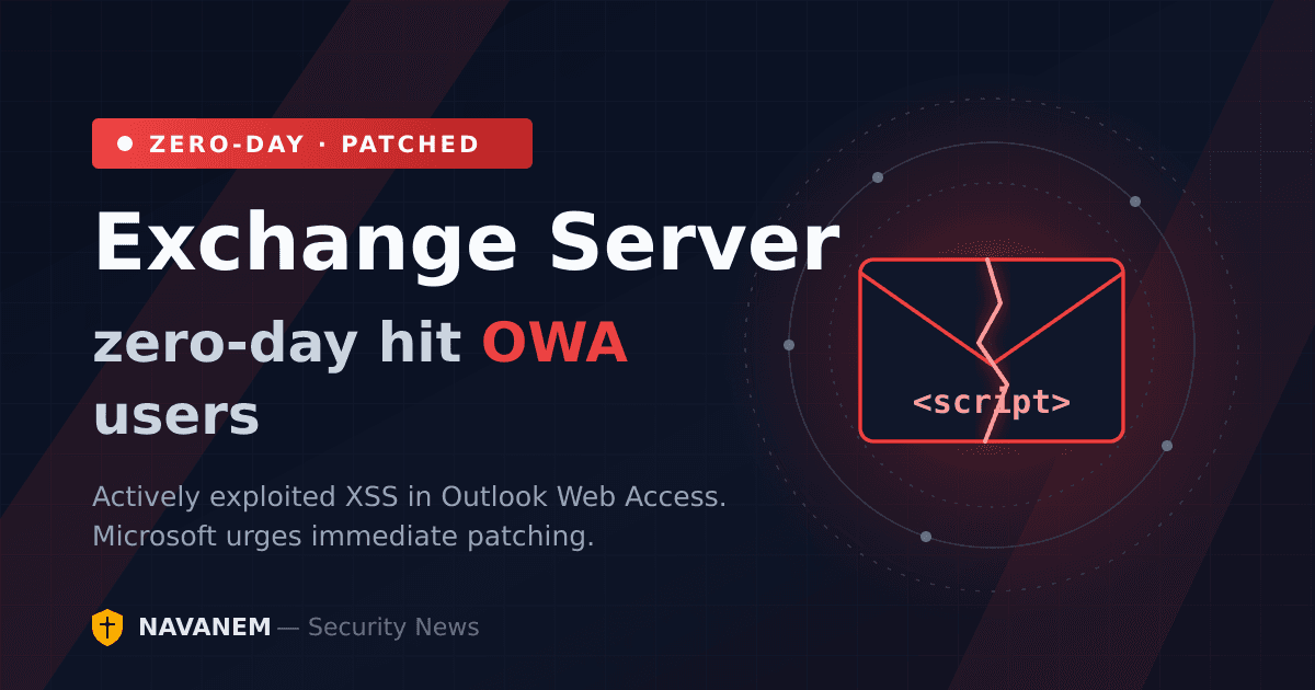 Exchange Server zero-day exploited against OWA users - cover art