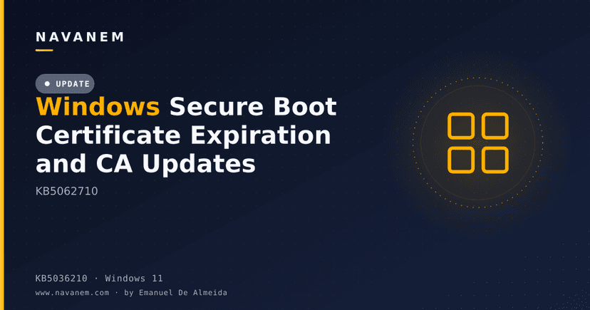 Windows Secure Boot Certificate Expiration and CA Updates (KB5062710)