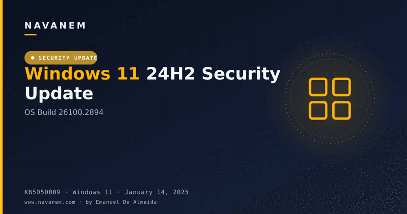 KB5050009 - Windows 11 24H2 Security Update (OS Build 26100.2894)