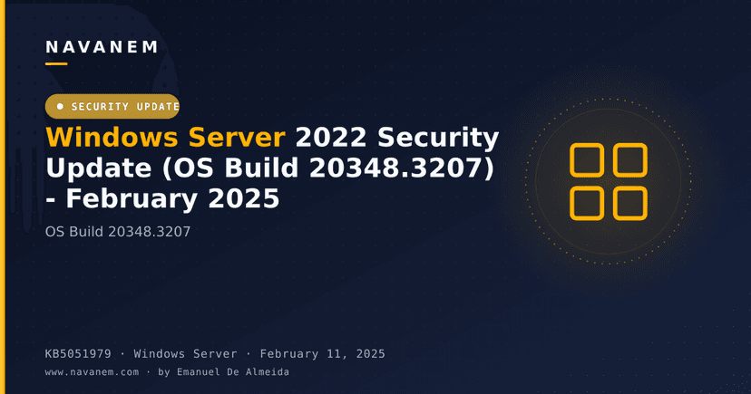 KB5051979: Windows Server 2022 Security Update (OS Build 20348.3207) - February 2025