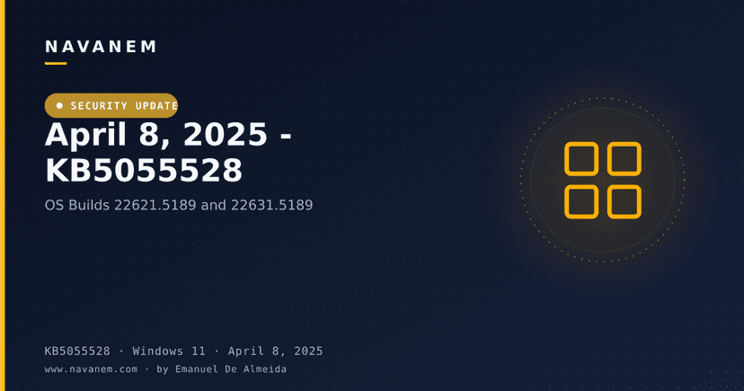 April 8, 2025 - KB5055528 (OS Builds 22621.5189 and 22631.5189)