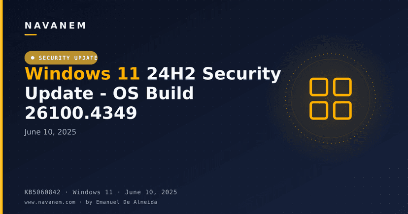 KB5060842: Windows 11 24H2 Security Update - OS Build 26100.4349 (June 10, 2025)