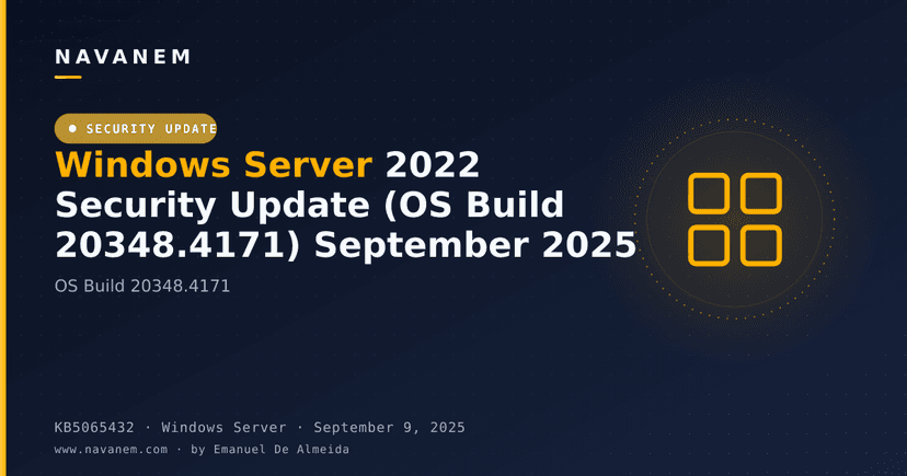 KB5065432 - Windows Server 2022 Security Update (OS Build 20348.4171) September 2025