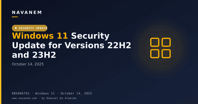 KB5066793: Windows 11 Security Update for Versions 22H2 and 23H2 (October 14, 2025)