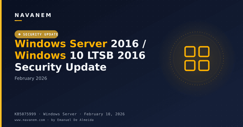 KB5075999 - Windows Server 2016 / Windows 10 LTSB 2016 Security Update (February 2026)