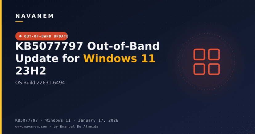 KB5077797 Out-of-Band Update for Windows 11 23H2 (OS Build 22631.6494)