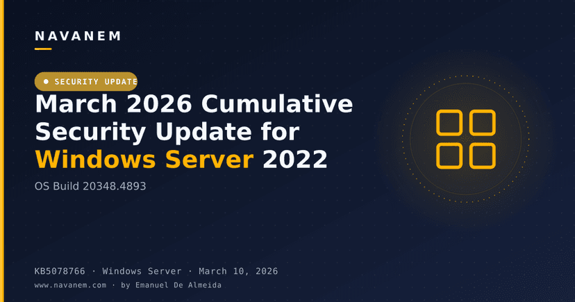 KB5078766: March 2026 Cumulative Security Update for Windows Server 2022 (OS Build 20348.4893)