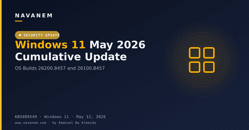 KB5089549: Windows 11 May 2026 Cumulative Update (OS Builds 26200.8457 and 26100.8457)