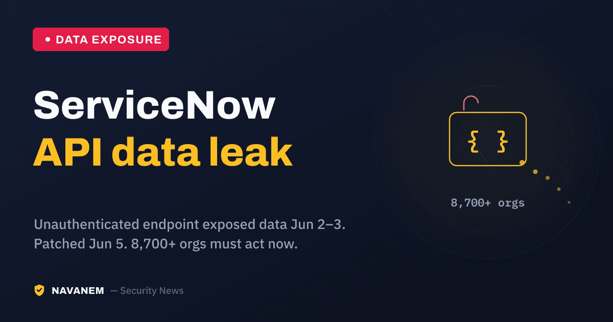 ServiceNow unauthenticated API flaw exposed customer data - cover
