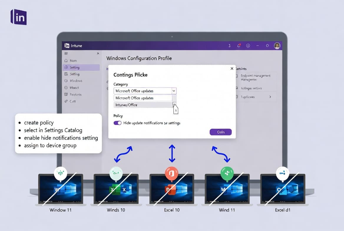 Disable Office Update Notifications in Intune: Step-by-Step